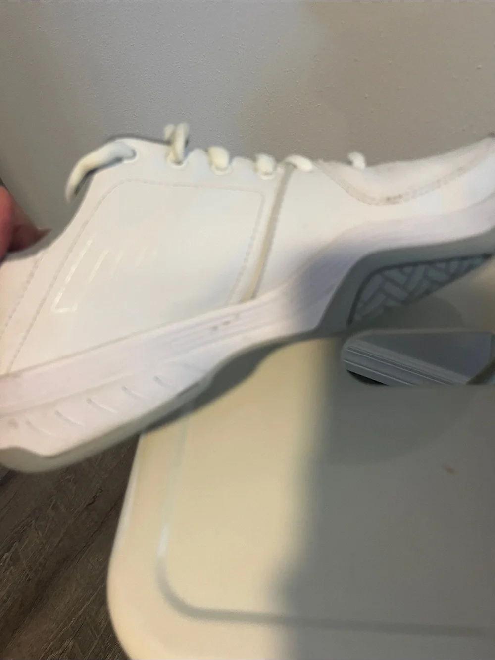K-Swiss Court shoes White and Gray Athletic Sneakers